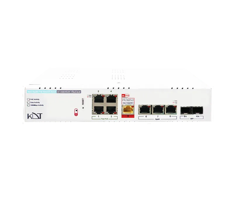 KP-0406H4SLMT - Full Gigabit PoE+ Lite-Managed Switch