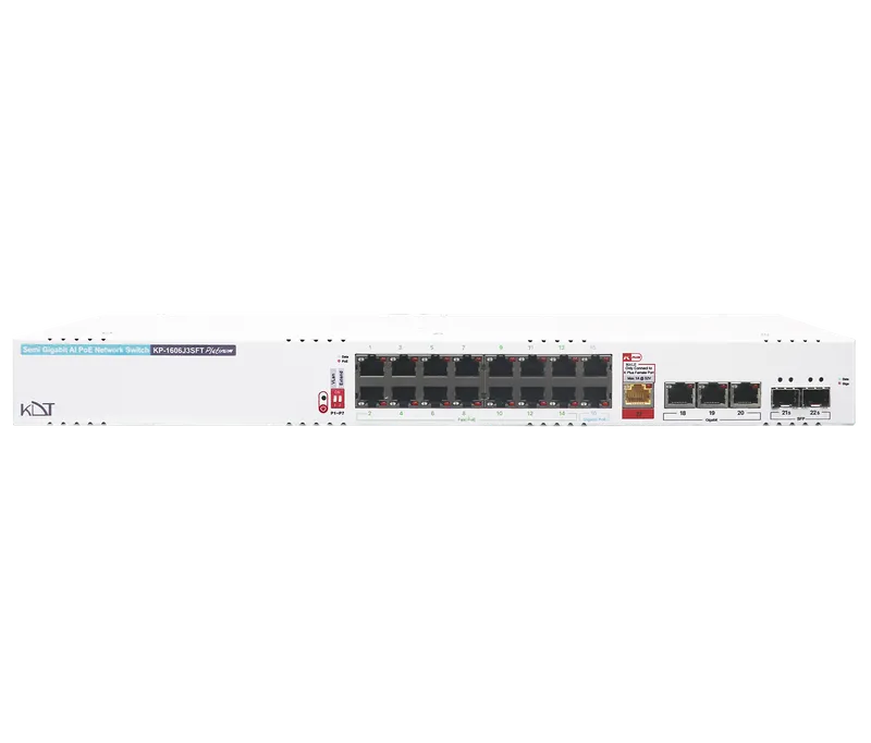 KP-1606J3SFT - Semi Gigabit AI PoE+ Switch